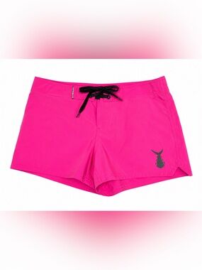 Tunaskin Hot Pink Board Shorts Coastal Cowgirl Y2K Dopamine Surfcore Medium